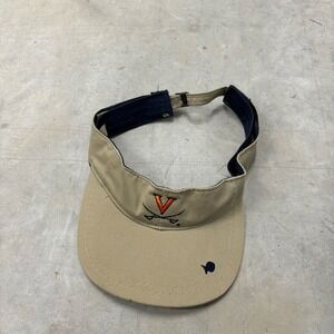 University of Virginia Tan Visor Hat UVA Unisex Adjustable